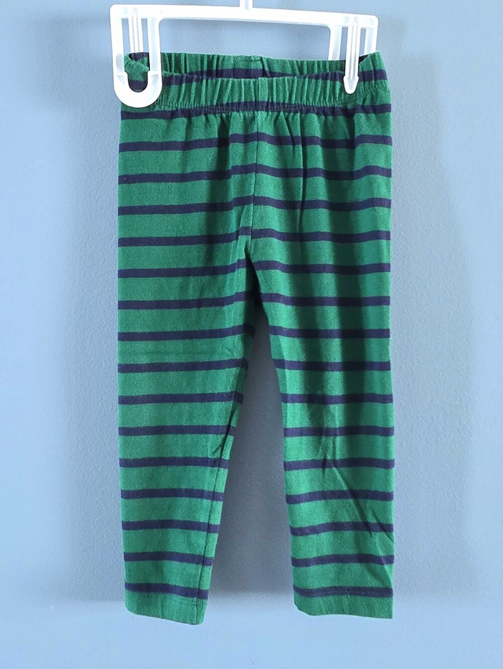 Baby Gap Green and Navy Striped Leggings 18-24m